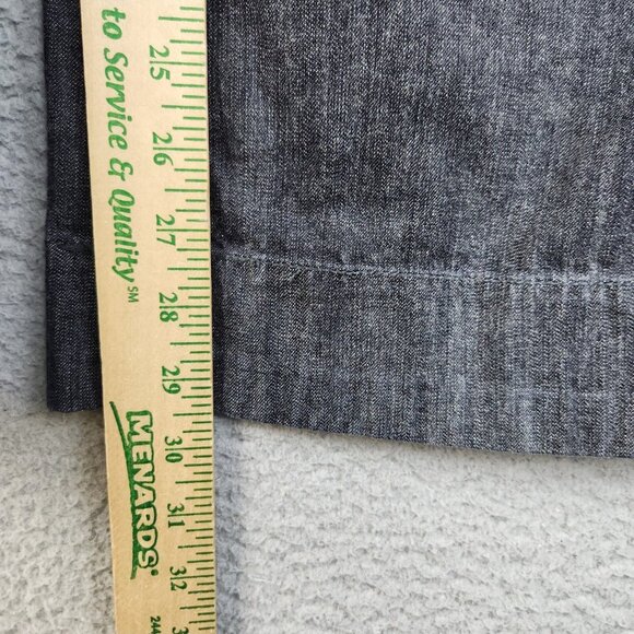 DOCKERS Pants Women's 8 Flare Cotton Twill Ideal Fit Casual Gray Metro Mid Rise - Picture 6 of 8